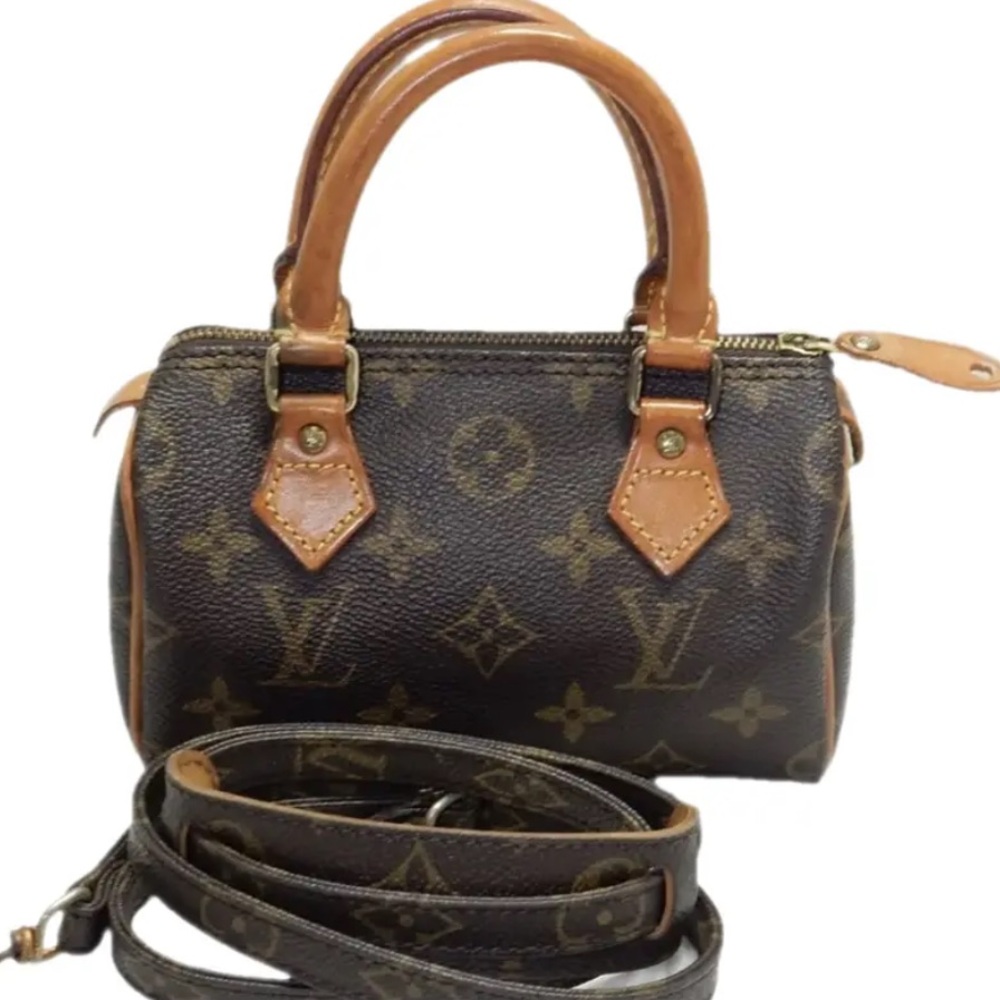 Rare Vintage Louis Vuitton NANO SPEEDY / MINI HL LEATHER CROSSBODY BAG